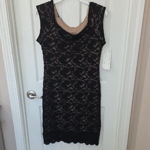 Elegant Black Lace Dress